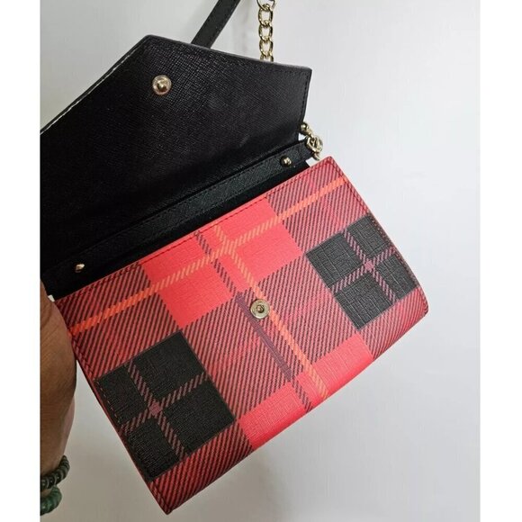 LADIES Kate Spade New York Fairmount Square Monday Cross-Body Bag Red/Black - Picture 7 of 10